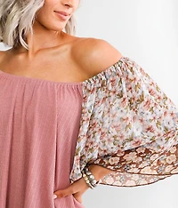 Flowy Ribbed Top