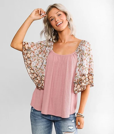 Flowy Ribbed Top