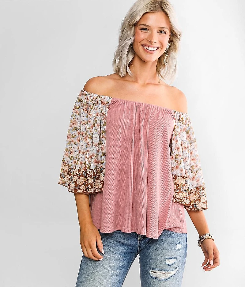 Flowy Ribbed Top