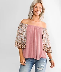 Flowy Ribbed Top