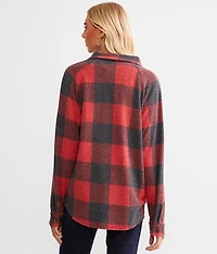 Brushed Buffalo Plaid Knit Shirt