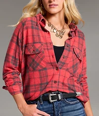 Eased Plaid Shirt