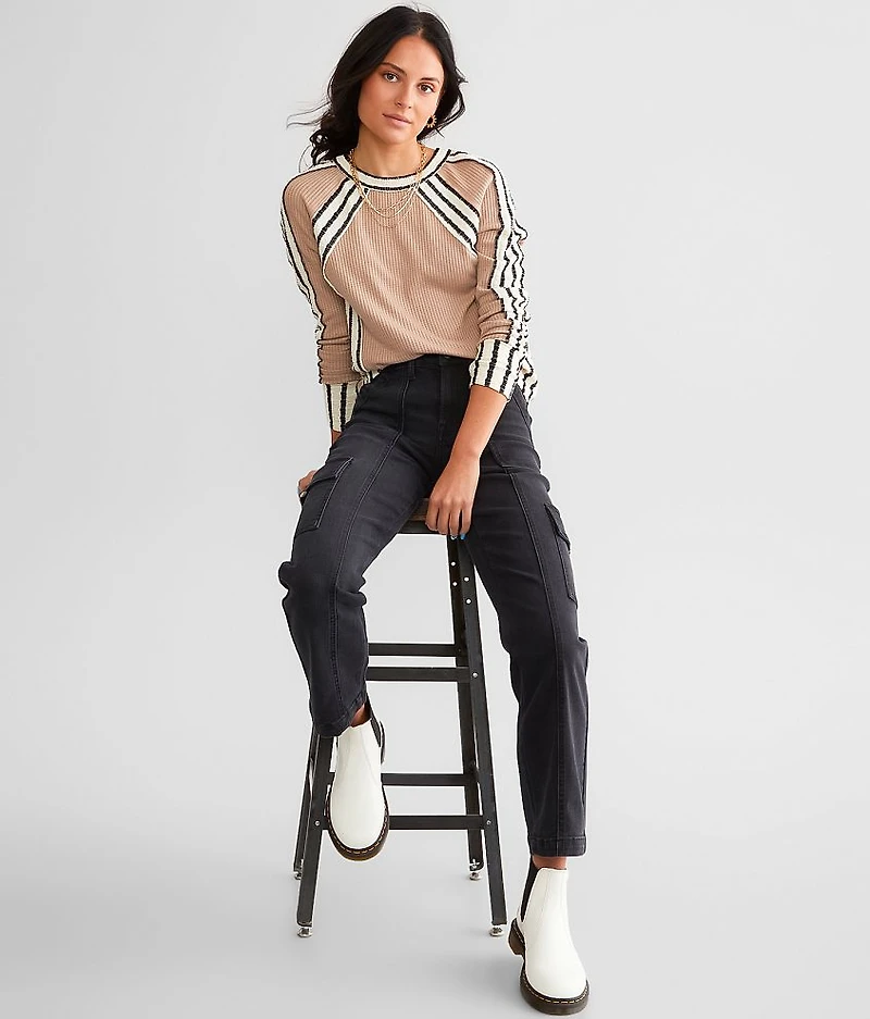 Waffle Knit Top