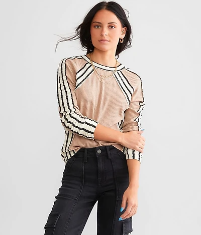 Waffle Knit Top