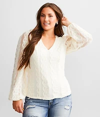 Linear Lace Top