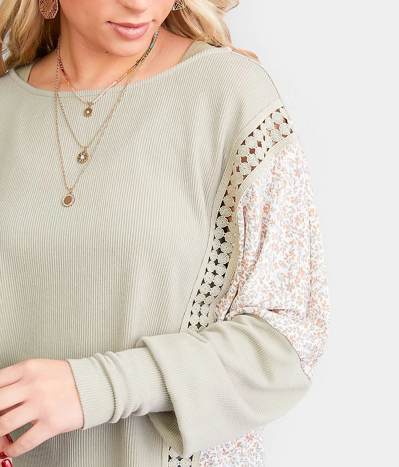 Pieced Floral Top