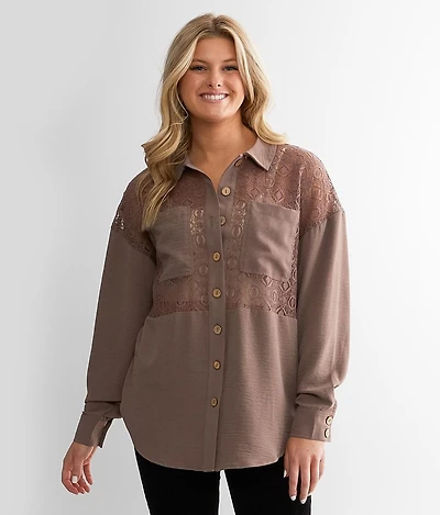 Pieced Lace Shirt