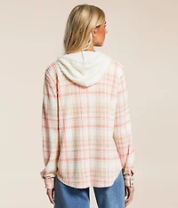 Hooded Plaid Shirt