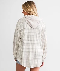 Hooded Plaid Shirt