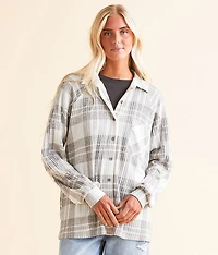 Knit Plaid Shirt