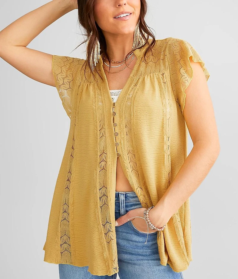 Textured Lace Top