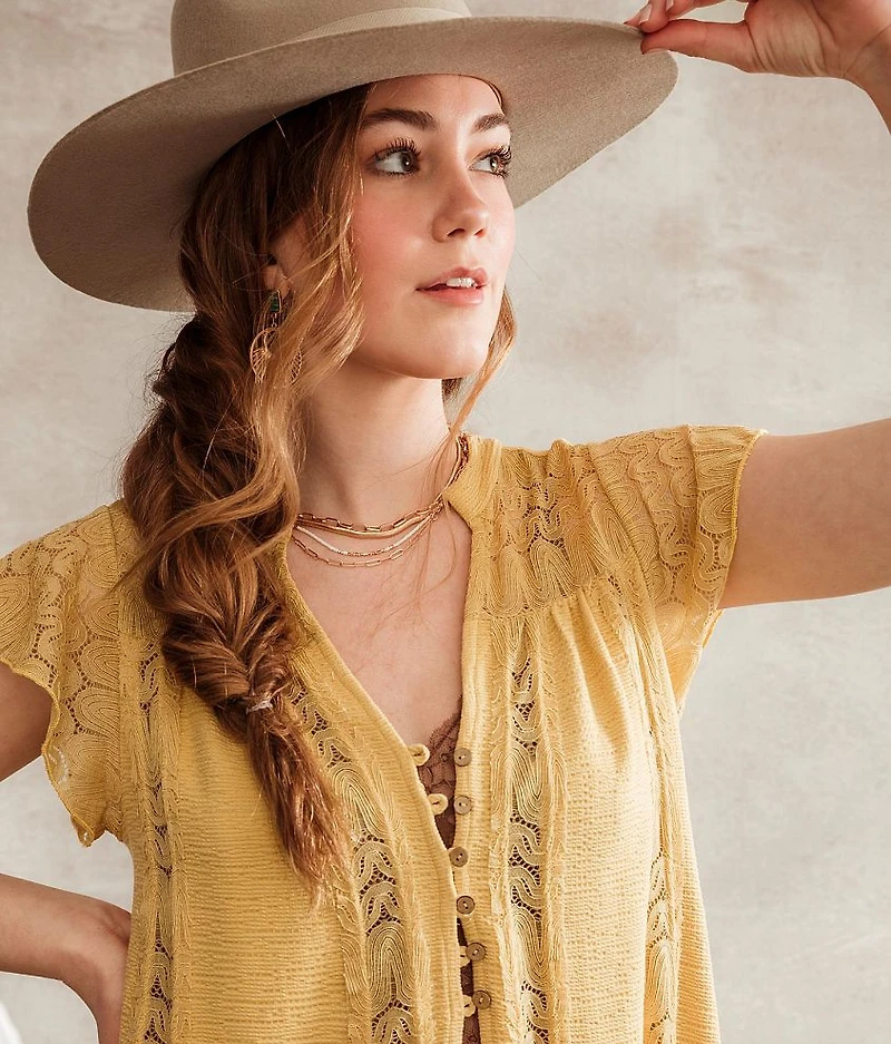 Textured Lace Top