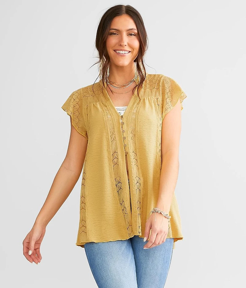 Textured Lace Top