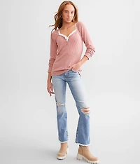 Sweetheart Ribbed Henley
