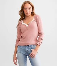 Sweetheart Ribbed Henley