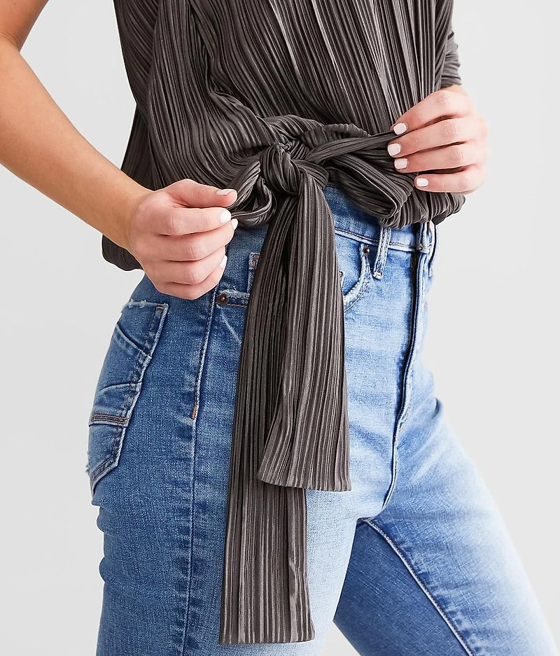 One Shoulder Pleated Top