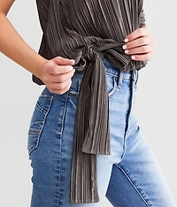 One Shoulder Pleated Top