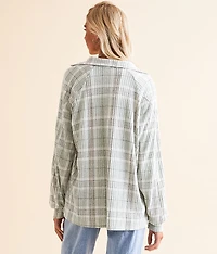 Plaid Brushed Knit Shirt