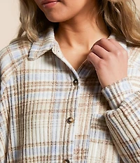 Plaid Knit Shirt