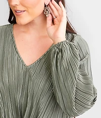 Pleated Dolman Top