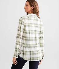 Plaid Knit Shirt
