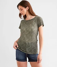 Strappy Back Mesh Top
