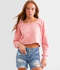 Lace Trim Hoodie