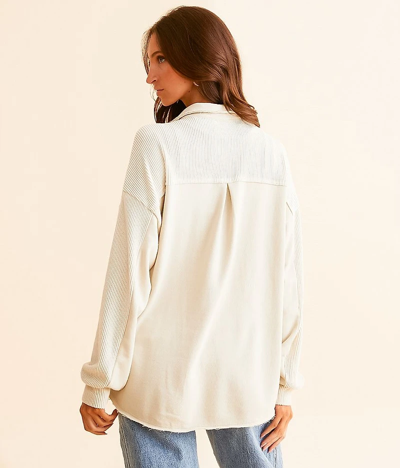 Pieced Boyfriend Shirt