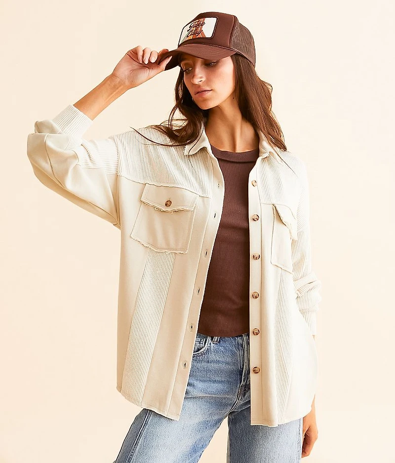 Pieced Boyfriend Shirt