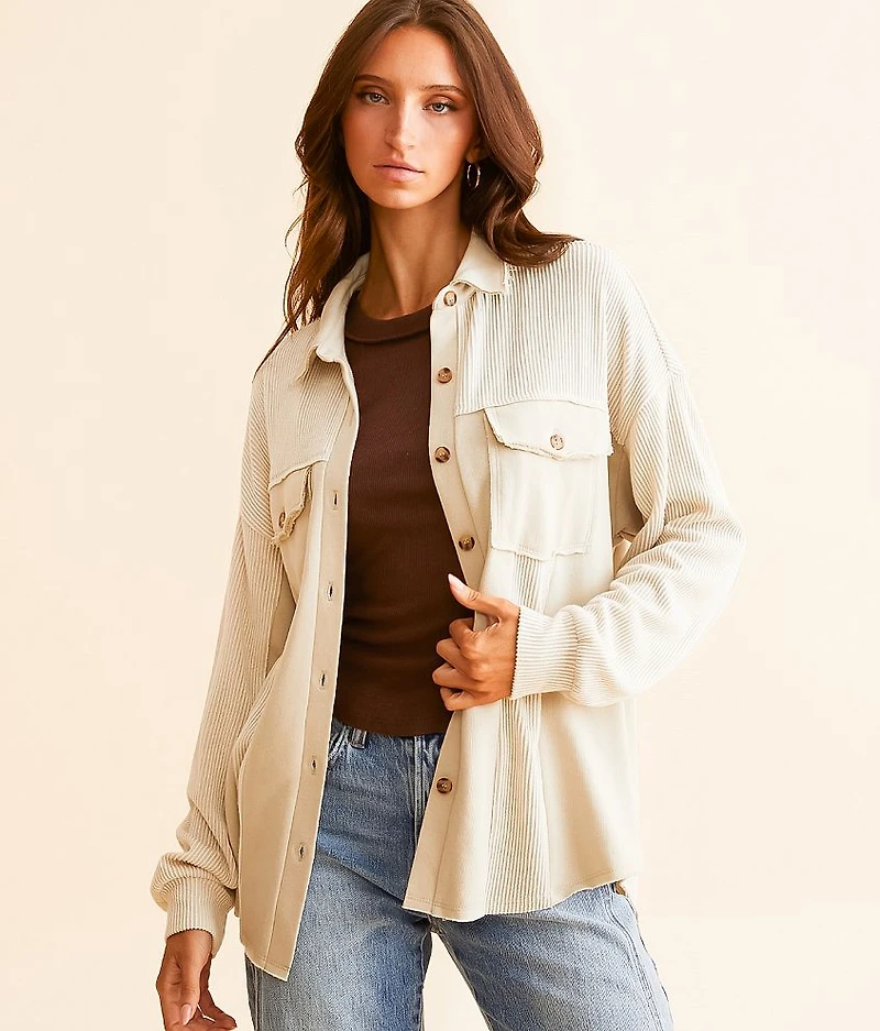Pieced Boyfriend Shirt