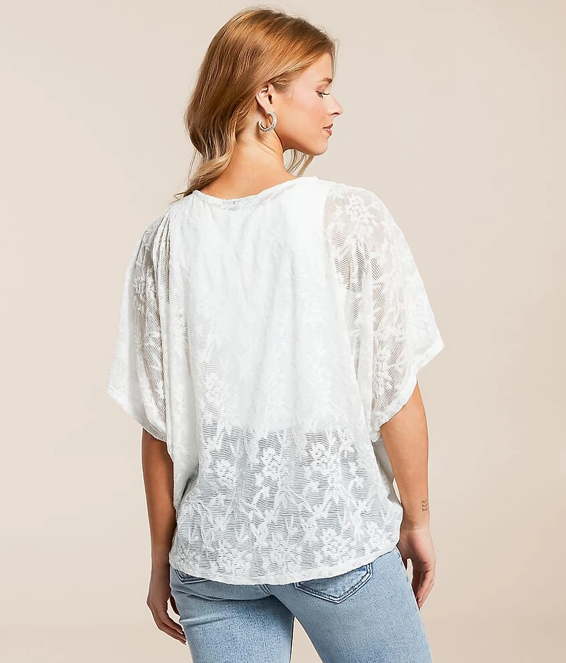 Floral Jacquard Top