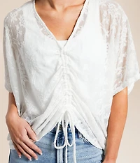 Floral Jacquard Top