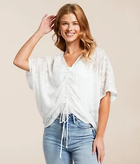 Floral Jacquard Top