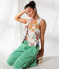Post Card Floral Vest