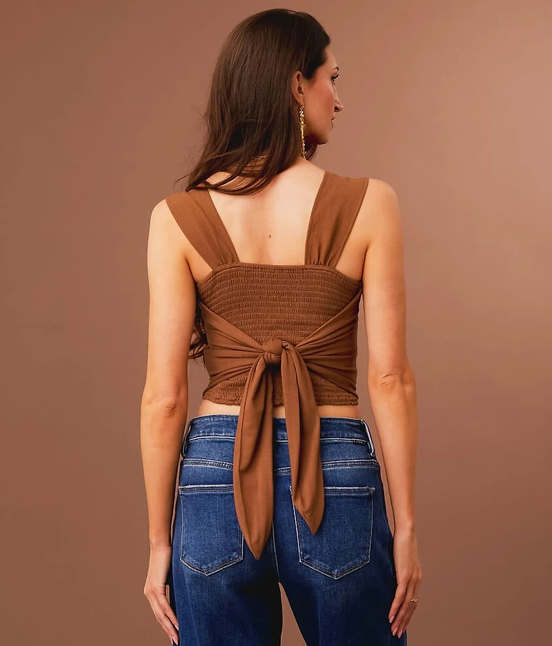 Scalloped Hanky Hem Tank Top