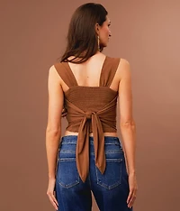 Scalloped Hanky Hem Tank Top