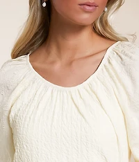 Textured Knit Top