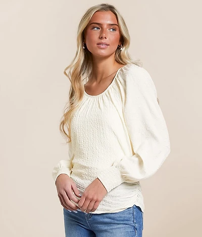Textured Knit Top