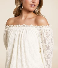 Lace Off The Shoulder Top