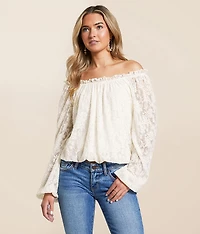 Lace Off The Shoulder Top