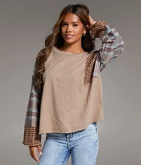 Pieced Plaid Top