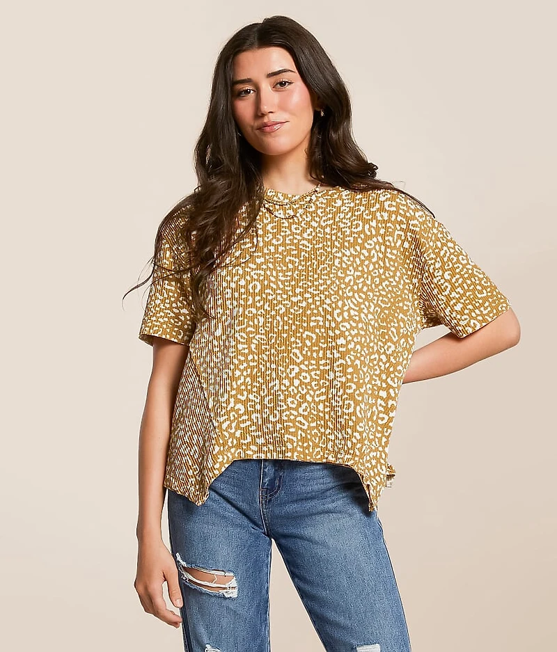 Cheetah Urban Ribbed Top