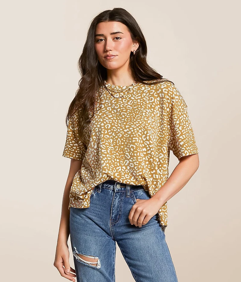 Cheetah Urban Ribbed Top