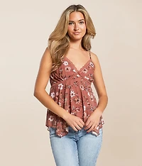 Daytrip Floral Mesh Tank Top