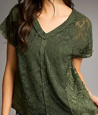 Pieced Lace Top