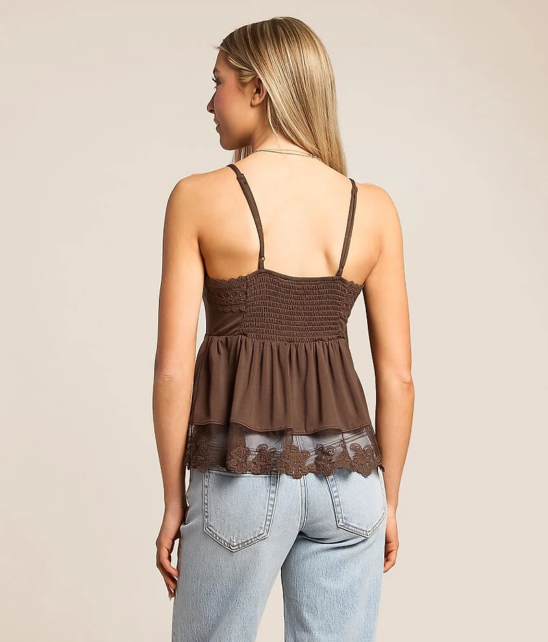 Mesh Lace Tank Top