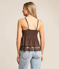 Mesh Lace Tank Top