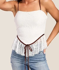 Floral Lace Tank Top