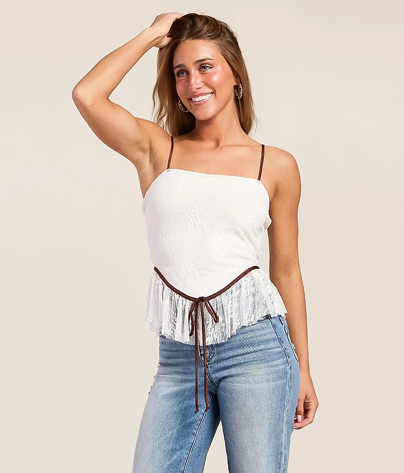 Floral Lace Tank Top