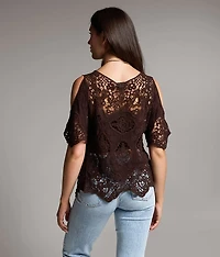 Crochet Cold Shoulder Top